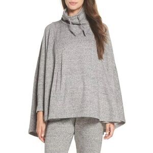 UGG Pichot Poncho Lounge Cape In Gray Heather - Size: XS/S